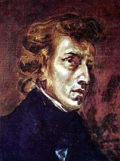 Eugene Delacroix Frederic Chopin oil painting picture